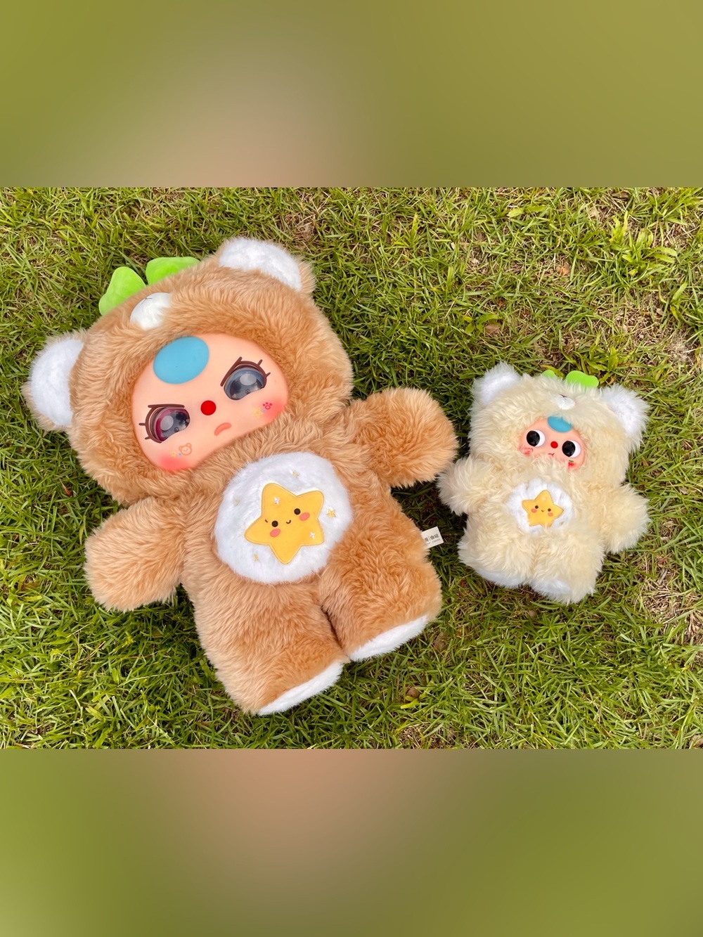 BB3 BABY THREE 1000% & 400% Set Giant Plush Jumbo Pair No Box